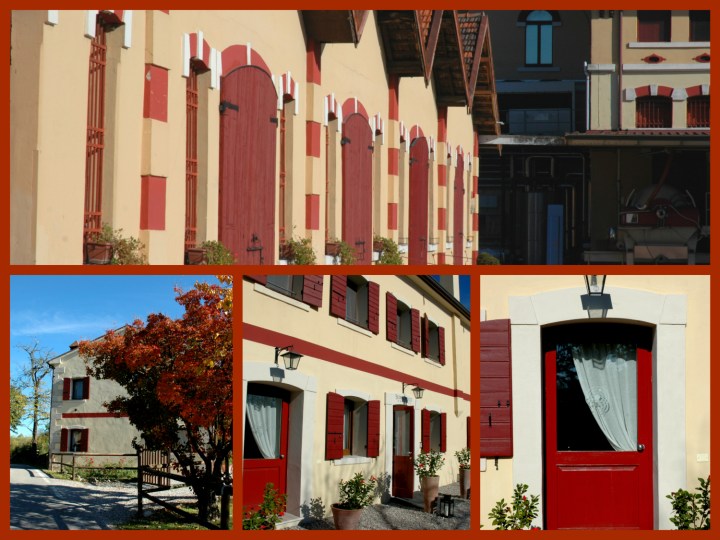 The red-striped-houses of the Earls of Collalto