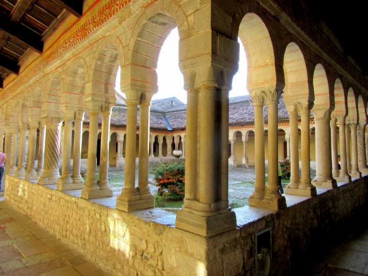 The cloister of the Abbey of Follina